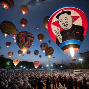 IL CIELO INQUINATO - La Corea del Nord lancia 300 palloni di spazzatura verso il Sud